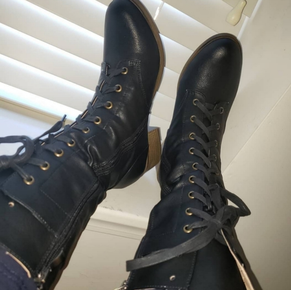 Lace Up Booties - Picture 3 of 3
